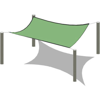 ZWYSL Sun Sail Shade Net Tear-Resistant Buttonhole Is Firm Outdoor Shelter for Garden Awnings Patios 21size ZWYSL (Color : Green)