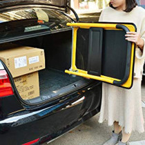 ZQY Mobile Platform Trolley Foldable Easy to Store Weight-bearing 330lb Universal Swivel Wheel Warehouse Flatbed Small Trailer Pull Cargo Truck Hand-drawn Four-wheeled Trolley