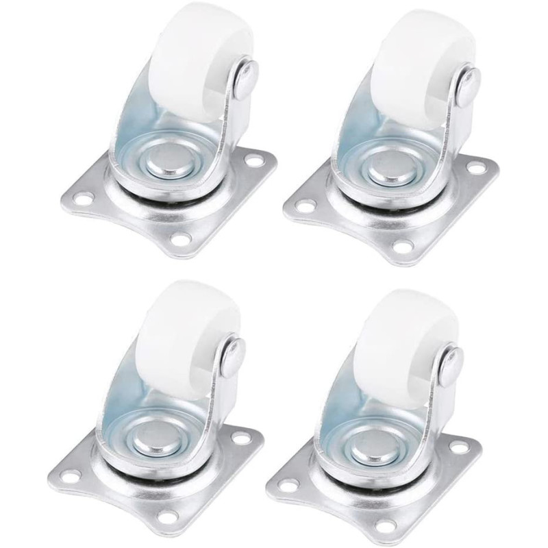 Zouminyy Wear Resistant Swivel Caster Less Noise Trolley Wheel Chairs Small Trolleys for Desks Luggage Cases