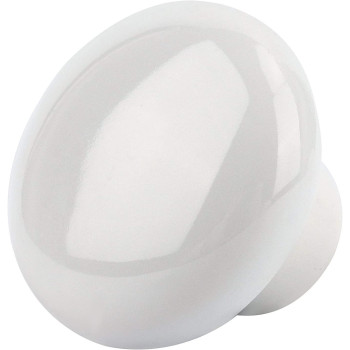 ZOENHOU 20 PCS White Ceramic Cabinet Knobs, Vintage Ceramic Round Door Knobs with 20 Original Screws (0.98 Inch), Pull Door Drawer Handles for Dresser Kitchen Cupboard Bathroom Locker Home Office