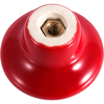 ZOENHOU 20 PCS Red Ceramic Cabinet Knobs, Vintage Ceramic Round Door Knobs with 20 Original Screws (1 Inch), Pull Door Drawer Handles for Dresser Kitchen Cupboard Bathroom Locker Home Office