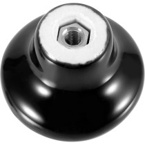 ZOENHOU 20 PCS Black Ceramic Cabinet Knobs, Vintage Ceramic Round Door Knobs with 20 Original Screws (0.98 Inch), Pull Door Drawer Handles for Dresser Kitchen Cupboard Bathroom Locker Home Office