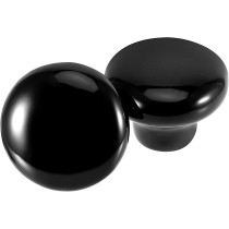 ZOENHOU 20 PCS Black Ceramic Cabinet Knobs, Vintage Ceramic Round Door Knobs with 20 Original Screws (0.98 Inch), Pull Door Drawer Handles for Dresser Kitchen Cupboard Bathroom Locker Home Office