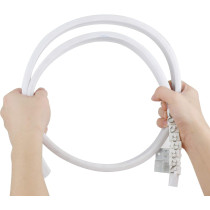 Ziang Bendable Straight Curved Curtain Track Alloy Plastic Windows and Balcony Curtain Track Soft Curved Track Curved Track Rail Slide Rail Accessories