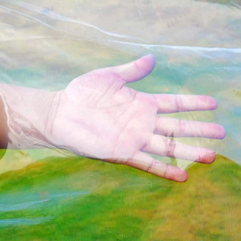 ZHCHL Heavy Duty Clear Tarp with Grommets 2mX2m, Heavy Duty 5 Mil Poly Tarp Cover, Waterproof Clear Tarpaulin Dustproof Wear-resistant, for Garden Furniture Cars