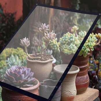 ZHCHL Heavy Duty Clear Tarp with Grommets 2mX2m, Heavy Duty 5 Mil Poly Tarp Cover, Waterproof Clear Tarpaulin Dustproof Wear-resistant, for Garden Furniture Cars