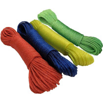 ZHCHL 1 PC Tarpaulin Nylon Tying Rope 1PCS, 3mm Thickness x 20m Length Nylon Rope Cord String Washing Line Climbing Traction Tying Shade Net Rope/Random Color