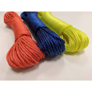 ZHCHL 1 PC Tarpaulin Nylon Tying Rope 1PCS, 3mm Thickness x 20m Length Nylon Rope Cord String Washing Line Climbing Traction Tying Shade Net Rope/Random Color