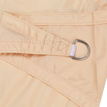 ZER ZertyIre Sun Shade Sail 9.8ft x 16.4ft, Polyester Rectangular Outdoor Courtyard Garden Waterproof and UV-Proof With 4 Tie Ropes Outdoor Patio Carport (3x5m)