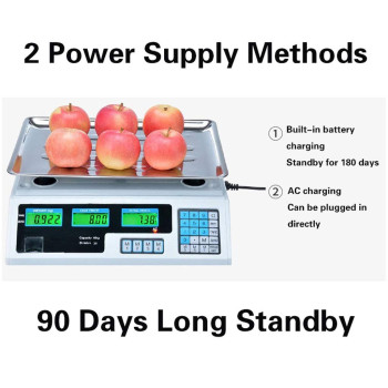 ZCY-Electronic scale ES1017 Stainless Steel Weighing Cooking Scales with Backlight (40kg/5g, Black)