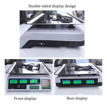 ZCY-Electronic scale ES1017 Stainless Steel Weighing Cooking Scales with Backlight (40kg/5g, Black)