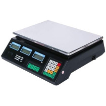 ZCXBHD Digital Electronic Scale Stainless Steel LCD Double Sided Display Price Computing Weighing Commercial Shop Platform Scale For Fruits Veggie Scale (Color : 40KG)