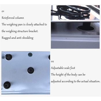 ZCXBHD Digital Electronic Scale Stainless Steel LCD Double Sided Display Price Computing Weighing Commercial Shop Platform Scale For Fruits Veggie Scale (Color : 40KG)