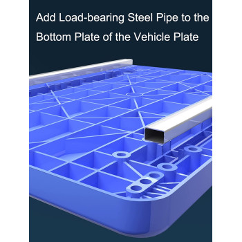 YZT QUEEN Folding Hand Truck Multifunctional Heavy Duty Platform Truck Sack Truck Foldable Warehouse Transport Trolley with Brake Wheels, Maximum Load 600KG,Blue,72 * 48cm