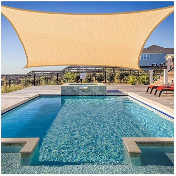 YSHCA Shade Fabric, 85% Shading Rate Shade Cloth, Polyethylene Heavy Duty Shade Sails Sunblock Net for Garden Cover Flowers Plants Patio,Beige