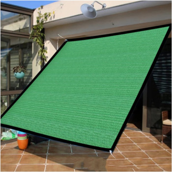 YQZZX High-quality Shading Net Sun Shade Sail Garden Courtyard Sun Awning Sunshade UV Protection Outdoor Shade Net, Various Sizes (Color : Green)