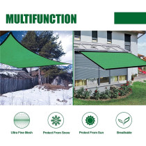 YQZZX High-quality Shading Net Sun Shade Sail Garden Courtyard Sun Awning Sunshade UV Protection Outdoor Shade Net, Various Sizes (Color : Green)