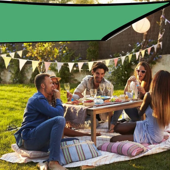 YQZZX High-quality Shading Net Sun Shade Sail Garden Courtyard Sun Awning Sunshade UV Protection Outdoor Shade Net, Various Sizes (Color : Green)