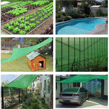 YQZZX High-quality Shading Net Sun Shade Sail Garden Courtyard Sun Awning Sunshade UV Protection Outdoor Shade Net, Various Sizes (Color : Green)