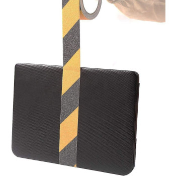 YIMIDM Hazard Tape, Anti-Slip Safety Tape Adhesive Social Distancing Tape for Outdoor Steps Stairs Floors Walls Indoor High Traction Warning Tape (About 5cm x 5m)