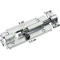 YIMIDM Door Bolts, Stainless Steel Latch Sliding Door Lock, Surface Mounted Slide Bolt for All Types of Internal Doors