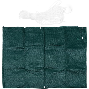 YARNOW Privacy Screen Fence Heavy Duty Fencing Mesh Shade Net Windscreen Cover Fabric Shade Tarp Netting Cloth Room Divider for Outdoor Back Yard Wall Garden Green