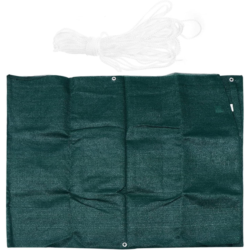 YARNOW Privacy Screen Fence Heavy Duty Fencing Mesh Shade Net Windscreen Cover Fabric Shade Tarp Netting Cloth Room Divider for Outdoor Back Yard Wall Garden Green