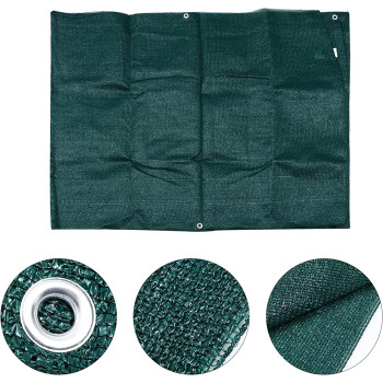 YARNOW Privacy Screen Fence Heavy Duty Fencing Mesh Shade Net Windscreen Cover Fabric Shade Tarp Netting Cloth Room Divider for Outdoor Back Yard Wall Garden Green