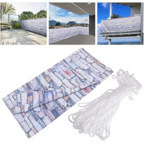 YARNOW Privacy Screen Fence Heavy Duty Brick Pattern Fencing Mesh Shade Net Windscreen Cover Fabric Shade Tarp Netting Cloth Room Divider for Outdoor Back Yard Wall Garden