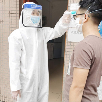 YARNOW Multi-purpose Anti-fog, Antiviral, Anti Dust Eye Head Protection Shield Face Mask (Clear)