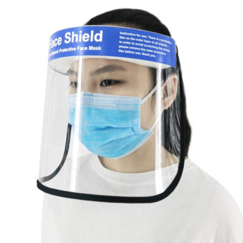 YARNOW Multi-purpose Anti-fog, Antiviral, Anti Dust Eye Head Protection Shield Face Mask (Clear)