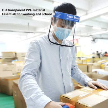 YARNOW Multi-purpose Anti-fog, Antiviral, Anti Dust Eye Head Protection Shield Face Mask (Clear)