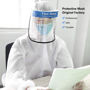 YARNOW Multi-purpose Anti-fog, Antiviral, Anti Dust Eye Head Protection Shield Face Mask (Clear)