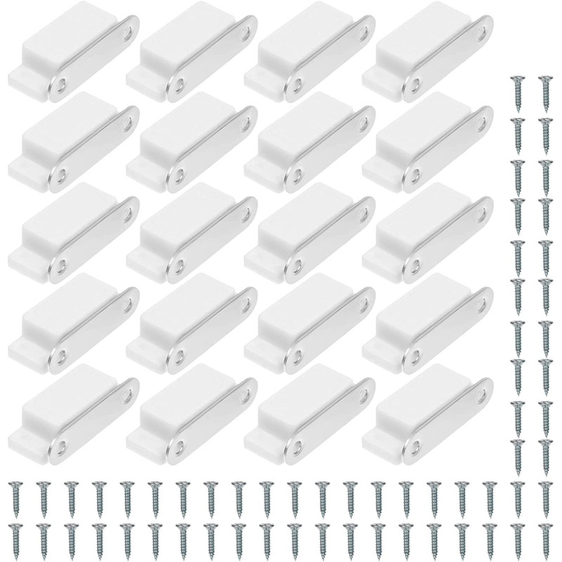 YARNOW 20pcs Cabinet Magnets Magnetic Door Closure Catch For Kitchen Bathroom Cupboard Wardrobe Closet Closures Cabinet Door Drawer Latch