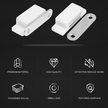 YARNOW 20pcs Cabinet Magnets Magnetic Door Closure Catch For Kitchen Bathroom Cupboard Wardrobe Closet Closures Cabinet Door Drawer Latch