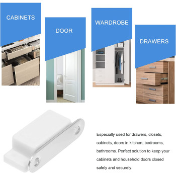 YARNOW 20pcs Cabinet Magnets Magnetic Door Closure Catch For Kitchen Bathroom Cupboard Wardrobe Closet Closures Cabinet Door Drawer Latch