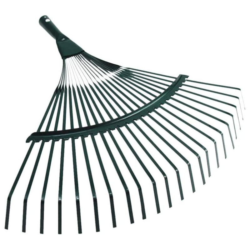 Yardwe Leaf Rake Shrub Rake Garden Leaf Clean Up Tools for Weed Deciduous Grass (Green)