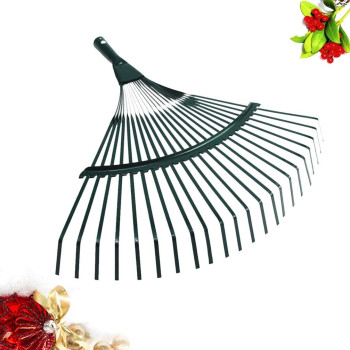 Yardwe Leaf Rake Shrub Rake Garden Leaf Clean Up Tools for Weed Deciduous Grass (Green)