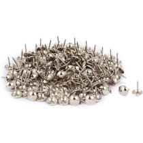 X-DREE 7/16" Dia Stainless Steel Round Top Upholstery Nail Thumb Tack Push Pin 200PCS