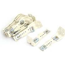 X-DREE 120mmx36mmx45mm Double Clips Curtain Drapery Track Rail Side Mount Bracket 10pcs (78188cea-a222-11e9-8d7c-4cedfbbbda4e)