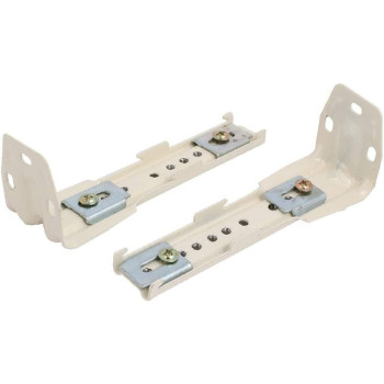 X-DREE 120mmx36mmx45mm Double Clips Curtain Drapery Track Rail Side Mount Bracket 10pcs (78188cea-a222-11e9-8d7c-4cedfbbbda4e)