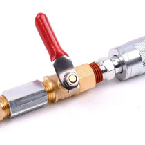 WYNNsky 1/4" Heavy Duty Air Compressor Brass Ball Valve Shut Off Switch, 1/4 Inch Male And Female NPT Thread Pipe Fitting
