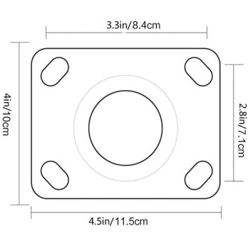 WIN&FACATORY Heavy Duty Panel Industrial Metal Casting Wheels Red Rotatable Polyurethane Furniture Roll Iron Core 360 deg Bearing high load silent 1 piece for large furniture trolleys platform tru