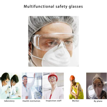 Whalespark Safety Glasses Protective Goggles Clear Lens
