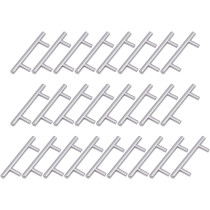VOSAREA 25 Pieces Stainless Steel Cabinet Pull Furniture Bar Handles for Drawer Dresser Cupboard