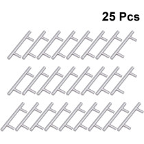 VOSAREA 25 Pieces Stainless Steel Cabinet Pull Furniture Bar Handles for Drawer Dresser Cupboard