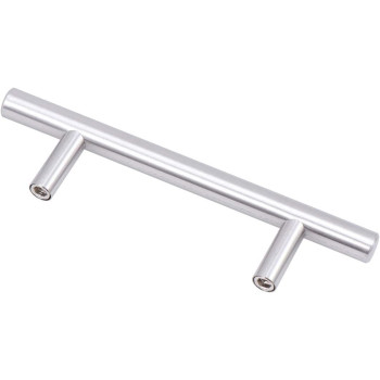 VOSAREA 25 Pieces Stainless Steel Cabinet Pull Furniture Bar Handles for Drawer Dresser Cupboard