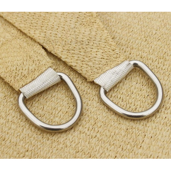 VF VibeFire Rectangle Shade Sail 98% UV Blocker Sunshade Canopy for Outdoor Pergola Backyard Patio Carport, Sand (2 x 3M)