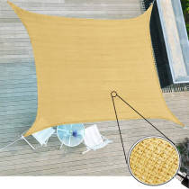 VF Rectangle UV Block Sun Shade (Large, 6x6m, Sand)