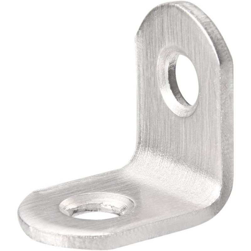 uxcell Furniture Shelf L Shaped Angle Bracket Corner Braces Support 20mm x 20mm x 16mm,50 pcs a18042300ux0321